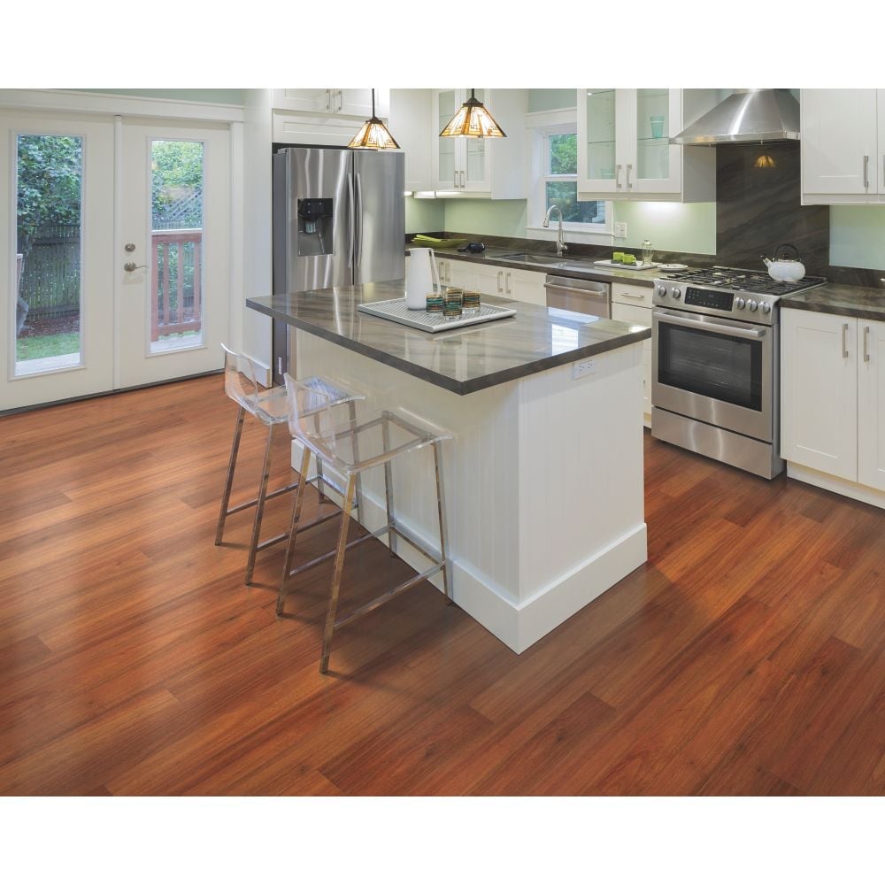 QuickStep Studio + Spill Repel Laguna Acacia 12-mm T x 5-in W x 48-in L Waterproof Wood Plank Laminate Flooring (13.74-sq ft / Carton)