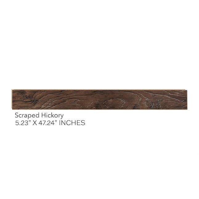 Pergo Classics Scraped Hickory 10-mm T x 5-in W x 48-in L Water Resistant Wood Plank Laminate Flooring (17.18-sq ft / Carton)