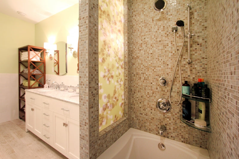 Playful Master Bathroom in Center City