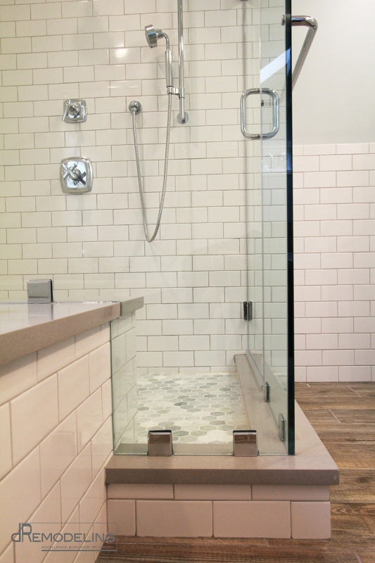 Rustic and Chic Transitional Bathroom