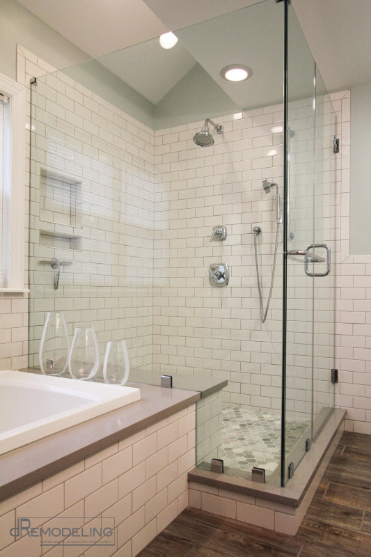 Rustic and Chic Transitional Bathroom