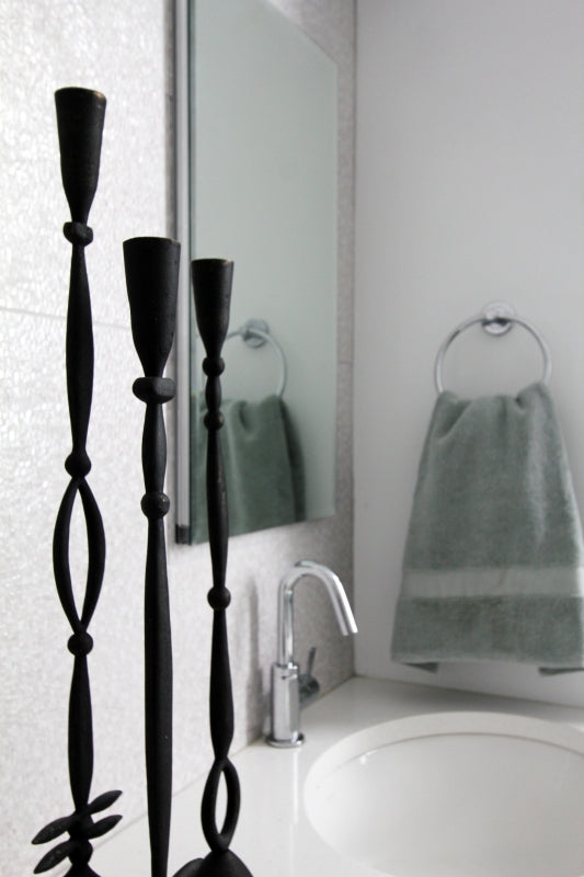 Bright White Bathroom with Soaking Tub