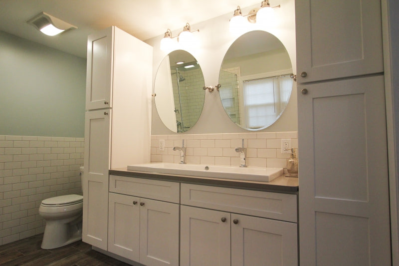 Rustic and Chic Transitional Bathroom
