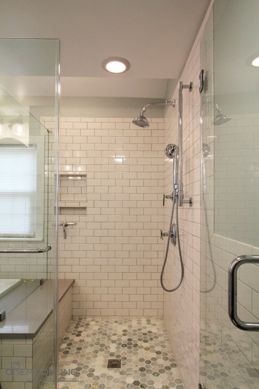 Rustic and Chic Transitional Bathroom