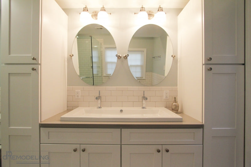 Rustic and Chic Transitional Bathroom