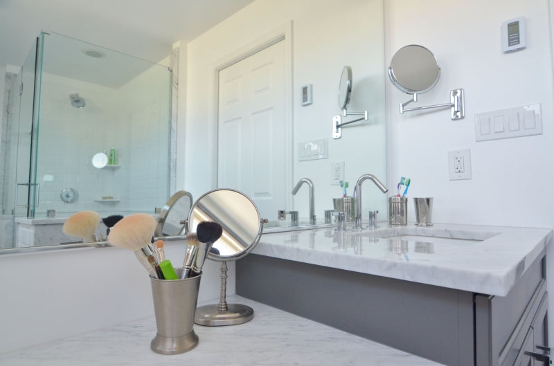 Modern Marble Master Bath Retreat in Center City