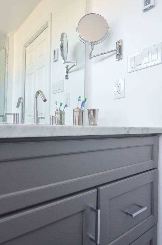 Modern Marble Master Bath Retreat in Center City