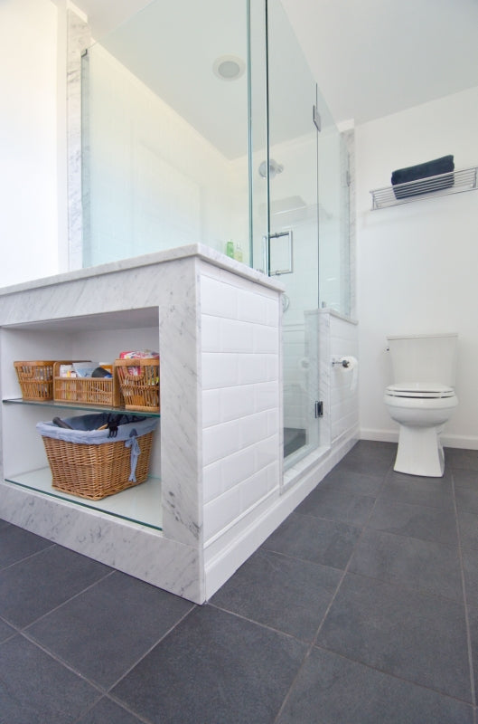 Modern Marble Master Bath Retreat in Center City