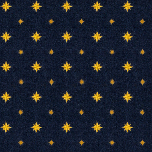 Joy Carpets Home and Office Walk of Fame Navy Blue 26-oz sq yard Nylon Pattern Indoor Carpet