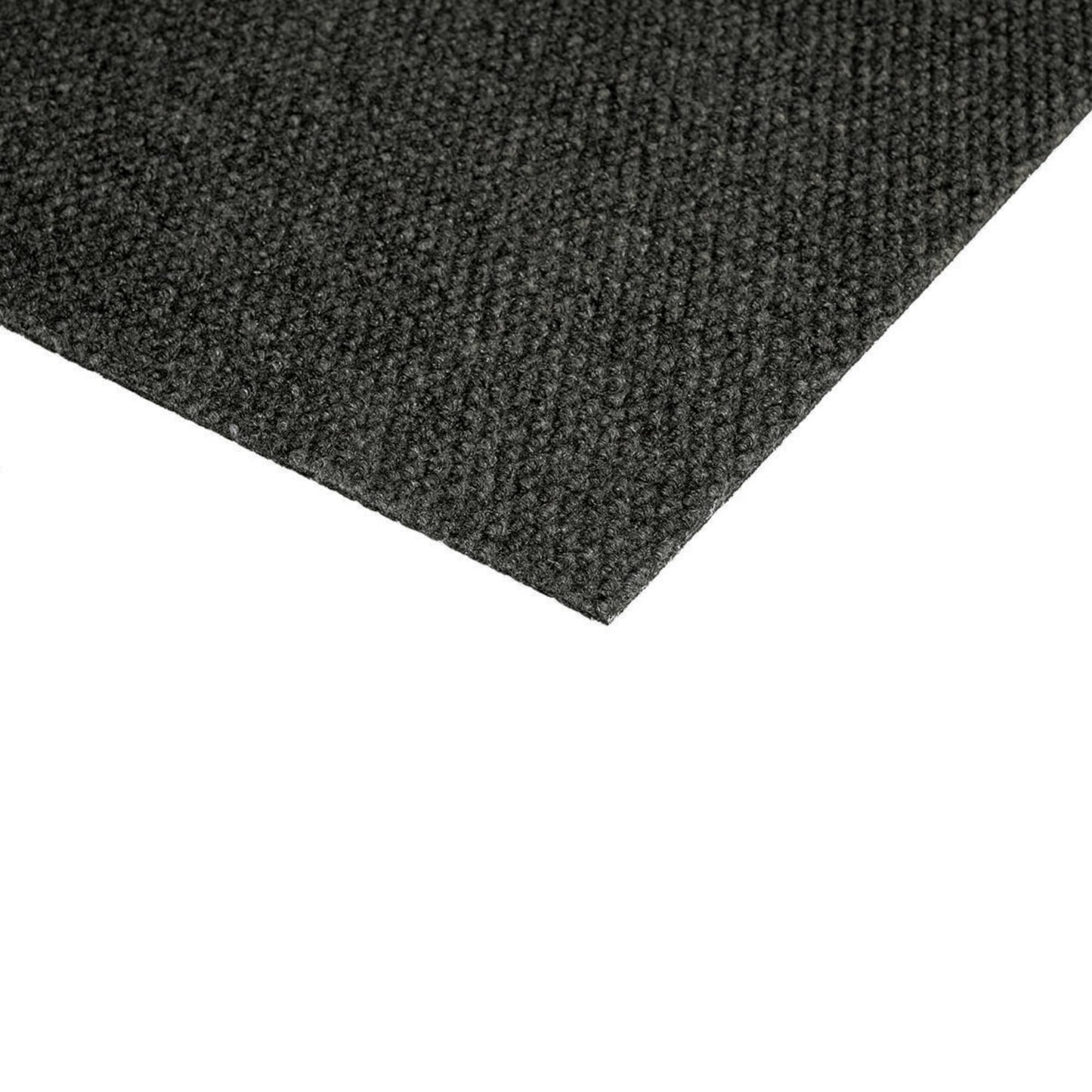 Foss Wallagrass 18-in x 18-in Black Ice Black Peel and Stick Indoor or Outdoor Carpet Tile (36-sq ft)