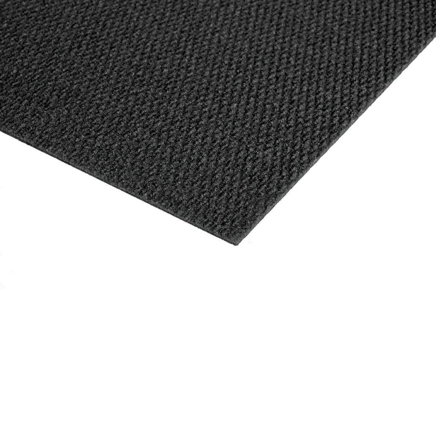 Style Selections Pebble Path 24-in x 24-in Black Ice Black Commercial/Residential Peel and Stick Indoor or Outdoor Carpet Tile (60-sq ft)