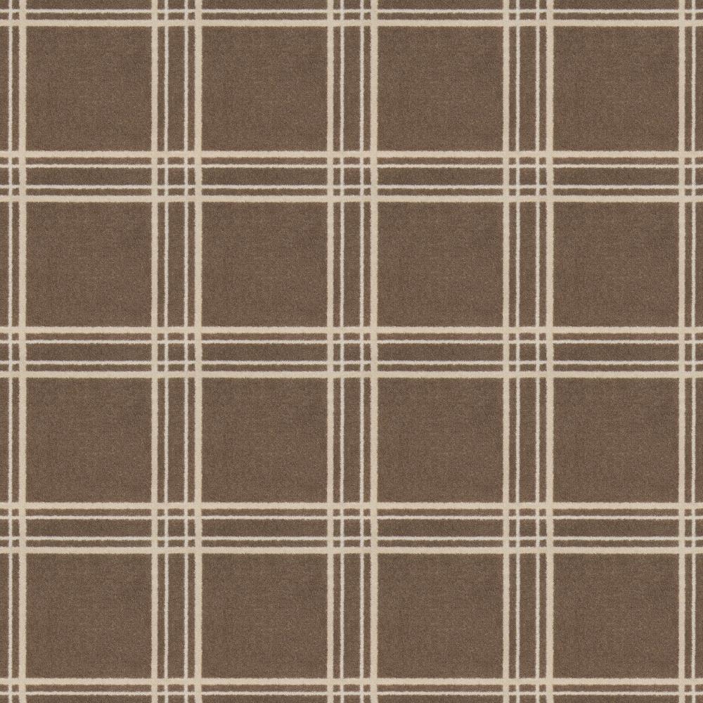 Joy Carpets Home and Office Broadfield Chocolate Brown 26-oz sq yard Nylon Pattern Indoor Carpet