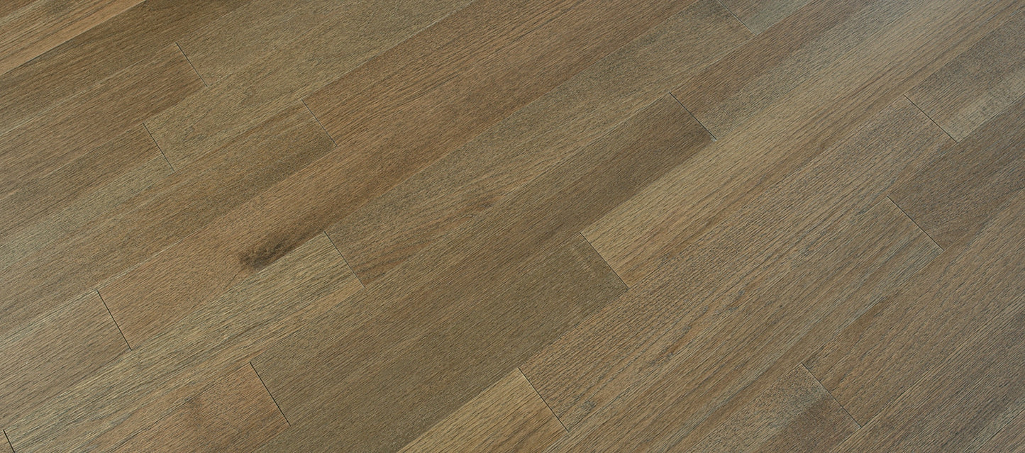 allen + roth Saddle Hickory 3-1/2-in W x 3/8-in T x 48-in Wirebrushed Engineered Hardwood Flooring (26.14-sq ft / Carton)