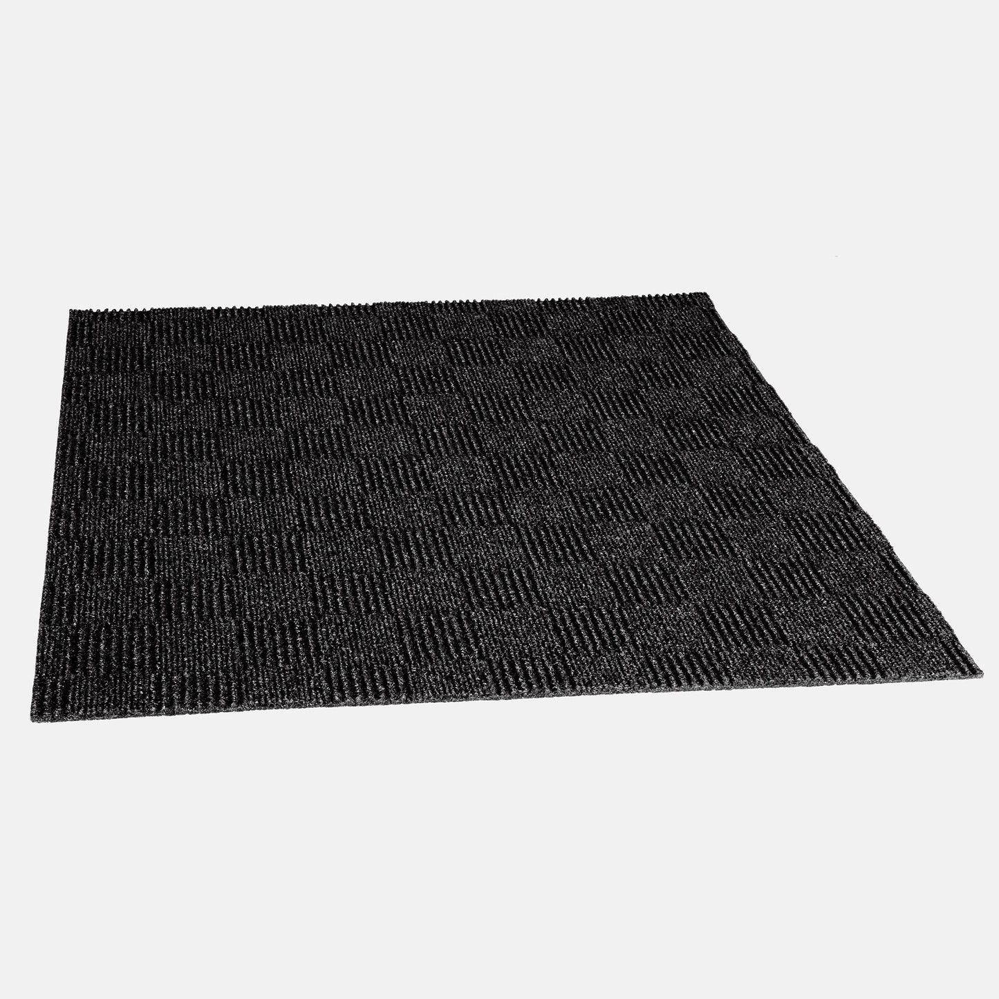 Style Selections Framework 24-in x 24-in Black Ice Black Commercial/Residential Peel and Stick Indoor or Outdoor Carpet Tile (60-sq ft)