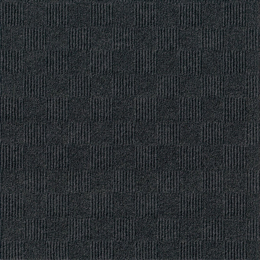 Style Selections Framework 24-in x 24-in Black Ice Black Commercial/Residential Peel and Stick Indoor or Outdoor Carpet Tile (60-sq ft)