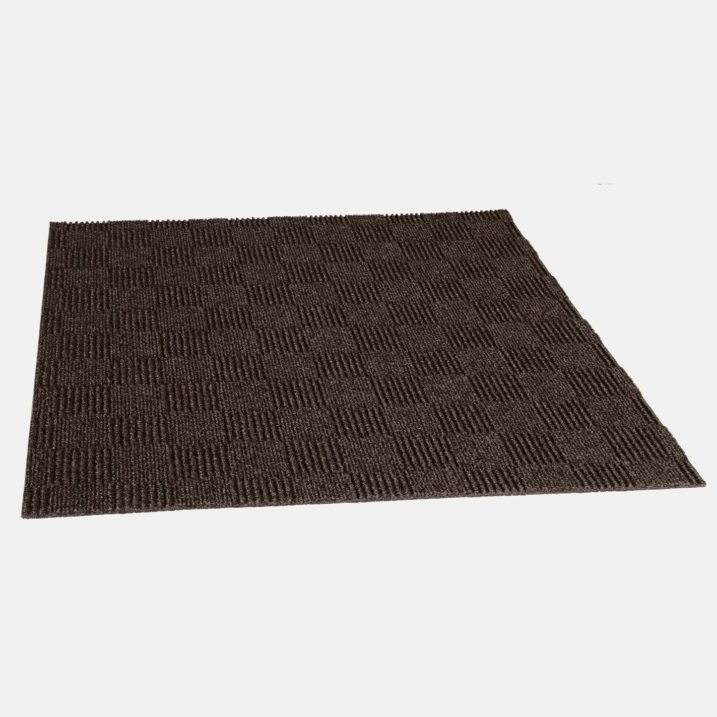 Style Selections Framework 24-in x 24-in Mocha Brown Commercial/Residential Peel and Stick Indoor or Outdoor Carpet Tile (60-sq ft)