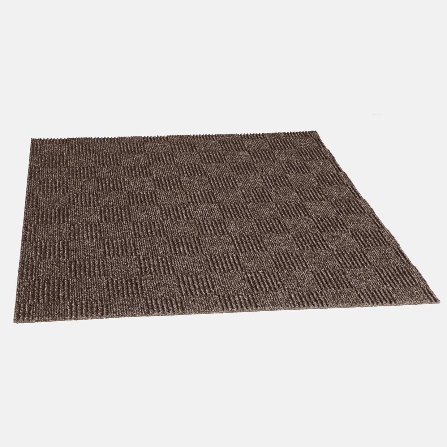 Style Selections Framework 24-in x 24-in Espresso Brown Commercial/Residential Peel and Stick Indoor or Outdoor Carpet Tile (60-sq ft)