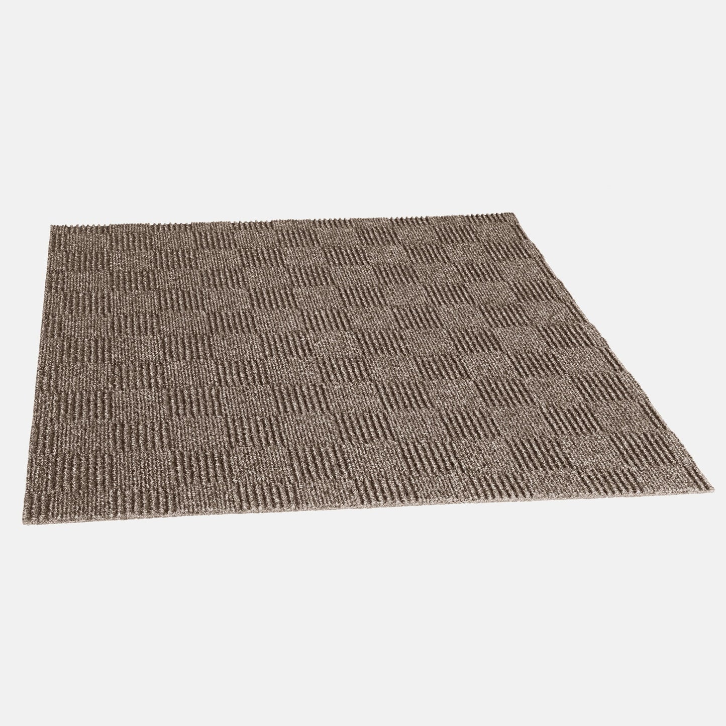 Style Selections Framework 24-in x 24-in Taupe Brown Commercial/Residential Peel and Stick Indoor or Outdoor Carpet Tile (60-sq ft)