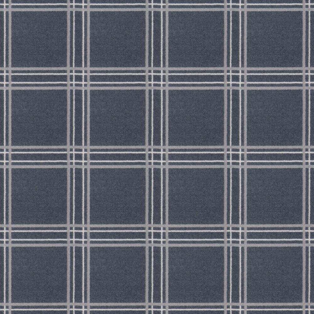 Home and Office Broadfield Smoke Blue 26-oz sq yard Nylon Pattern Indoor Carpet