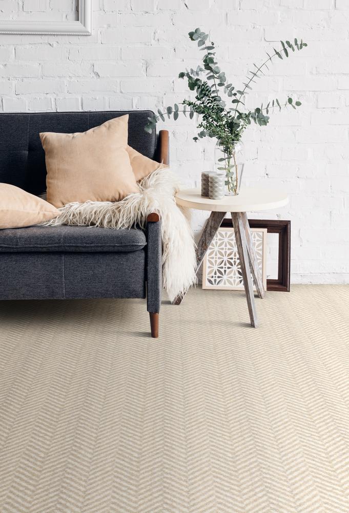 Home and Office Impressions Dove Off-white 26-oz sq yard Nylon Pattern Indoor Carpet