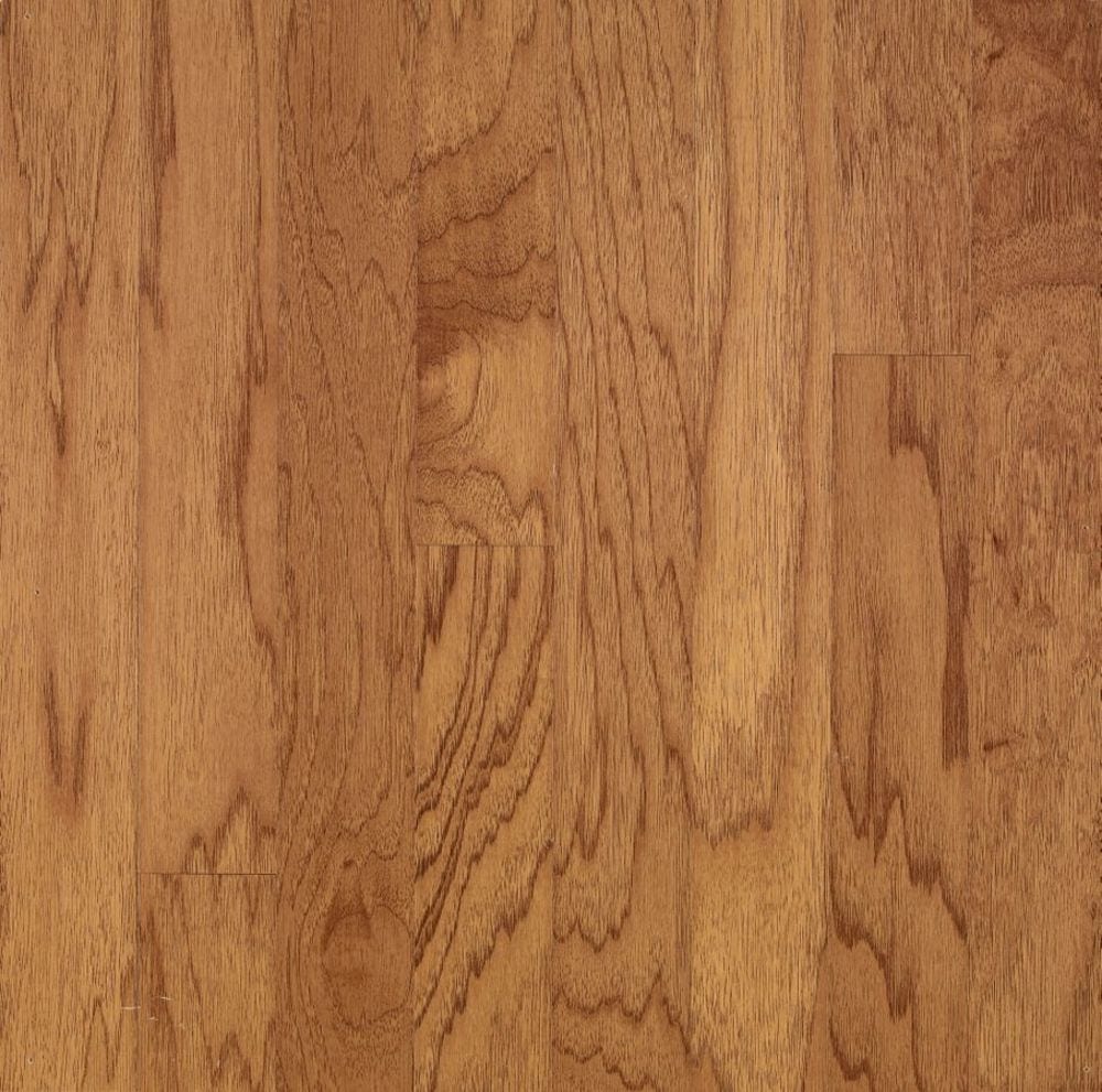 Bruce Turlington Lock and Fold Golden Spice Hickory 3-in W x 3/8-in T x 60-in Smooth/Traditional Engineered Hardwood Flooring (22-sq ft / Carton)