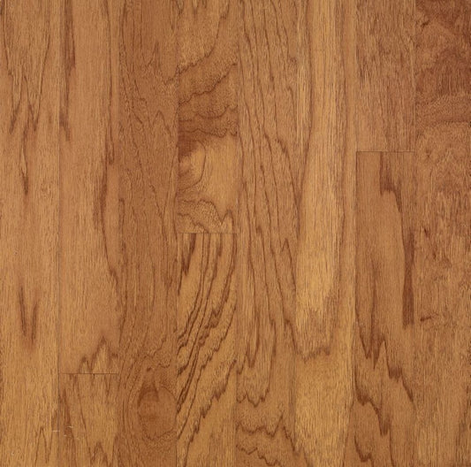 Bruce Turlington Lock and Fold Golden Spice Hickory 3-in W x 3/8-in T x 60-in Smooth/Traditional Engineered Hardwood Flooring (22-sq ft / Carton)