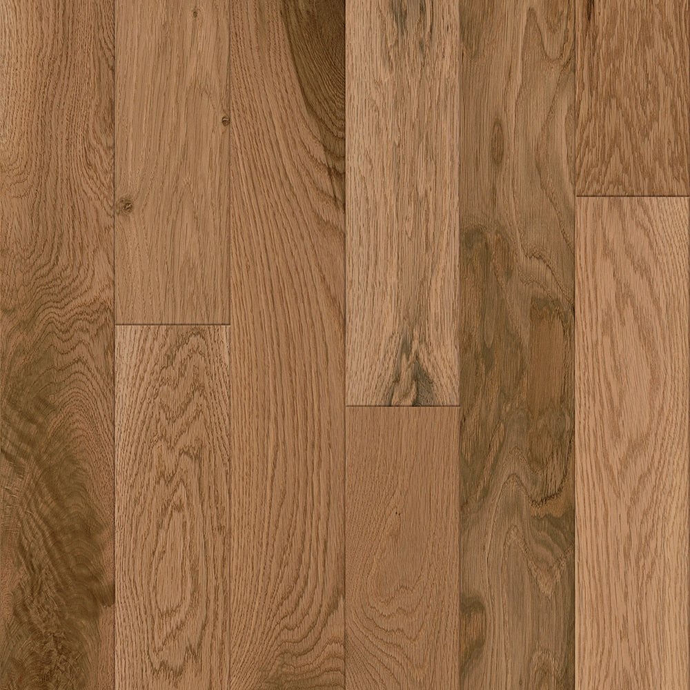 Bruce Nature of Wood Natural White Oak 4-in W x 3/4-in T x Varying Length Smooth/Traditional Solid Hardwood Flooring (18.5-sq ft / Carton)