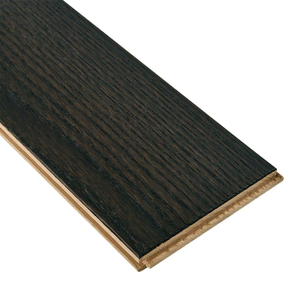 Bruce Nature of Wood Dark Brown Red Oak 5-in W x 3/4-in T x Varying Length Wirebrushed Solid Hardwood Flooring (23.5-sq ft / Carton)