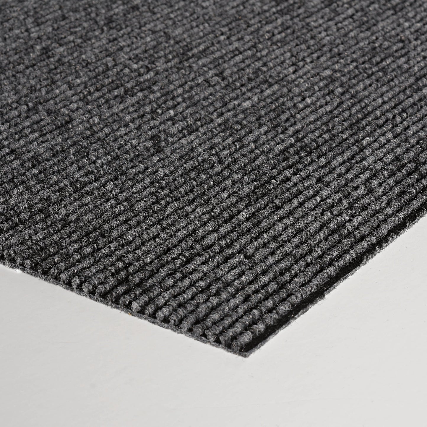 Style Selections Heather Row 24-in x 24-in Storm Gray Peel and Stick Indoor or Outdoor Carpet Tile (40-sq ft)