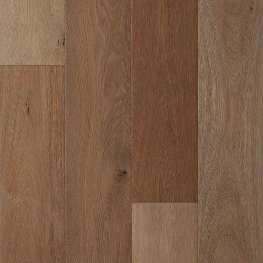 Villa Barcelona Torrelles French Oak 8-21/32-in W x 9/16-in T x Varying Length Wirebrushed Engineered Hardwood Flooring (27.14-sq ft / Carton)