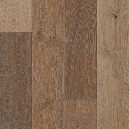 Villa Barcelona Cervello French Oak 8-21/32-in W x 9/16-in T x Varying Length Wirebrushed Engineered Hardwood Flooring (27.14-sq ft / Carton)