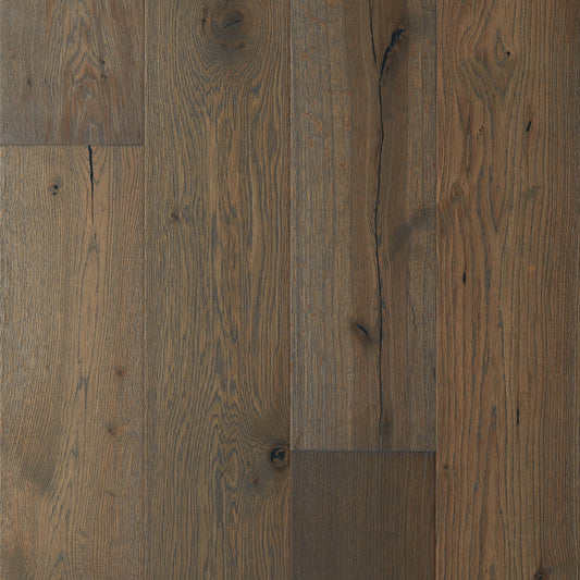 Villa Barcelona Santiga French Oak 8-21/32-in W x 9/16-in T x Varying Length Wirebrushed Engineered Hardwood Flooring (27.14-sq ft / Carton)