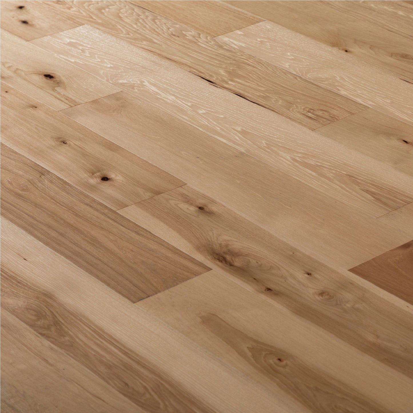 NATU XL SPC Wood Hickory Aged Brushed Hickory 7-1/2-in W x 3/8-in T x Varying Length Wirebrushed Engineered Hardwood Flooring (19.43-sq ft / Carton)