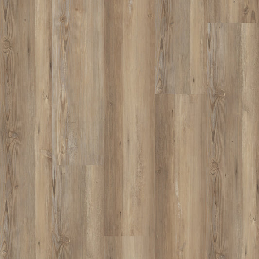 STAINMASTER Mecklenberg Pine Brown 12-mil x 7-in W x 48-in L Waterproof Interlocking Luxury Vinyl Plank Flooring (19.22-sq ft/ Carton)