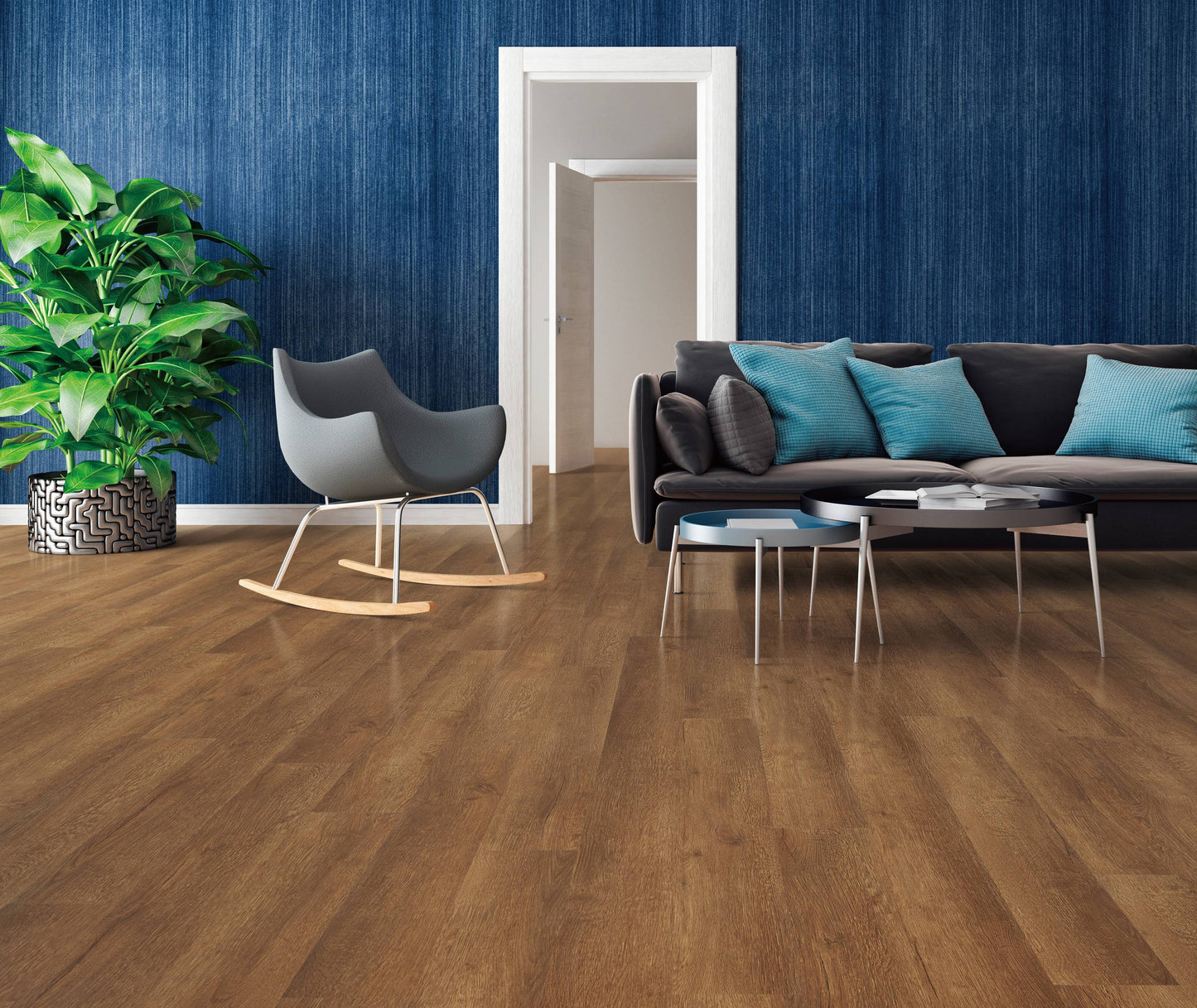 Style Selections Tawny Oak Brown 6-mil x 6-in W x 36-in L Waterproof Interlocking Luxury Vinyl Plank Flooring (22.17-sq ft/ Carton)