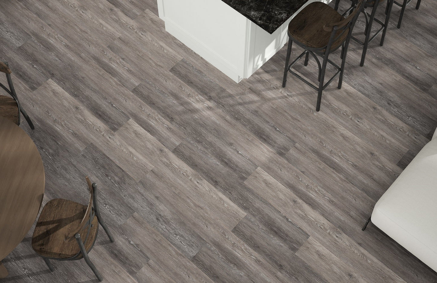 Style Selections Dove Tail Oak Gray 12-mil x 7-in W x 48-in L Waterproof Interlocking Luxury Vinyl Plank Flooring (23.21-sq ft/ Carton)