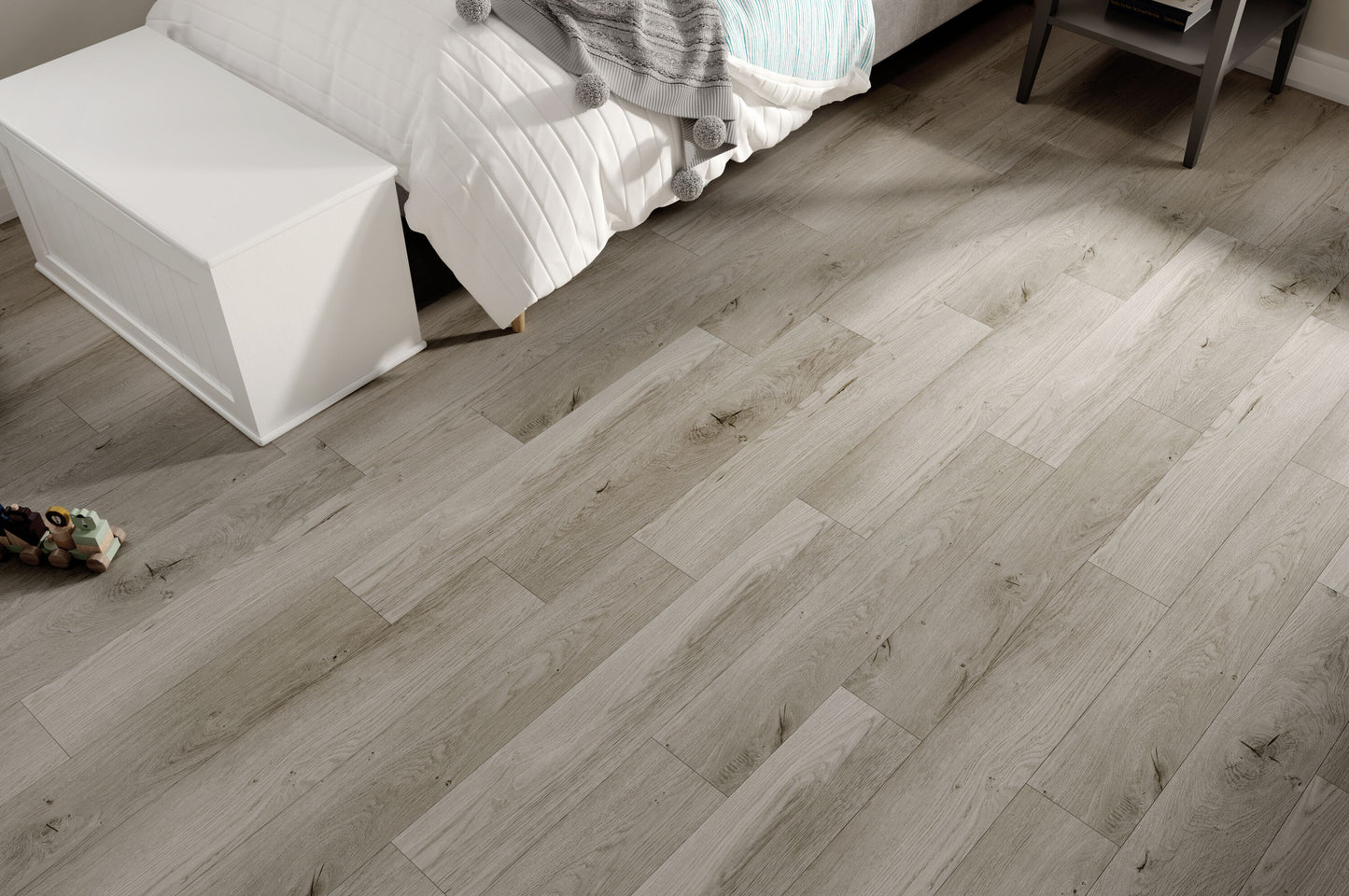 Style Selections Tanglewood Birch Gray 3-mil x 6-in W x 36-in L Water Resistant Peel and Stick Luxury Vinyl Plank Flooring (1.5-sq ft/ Piece)