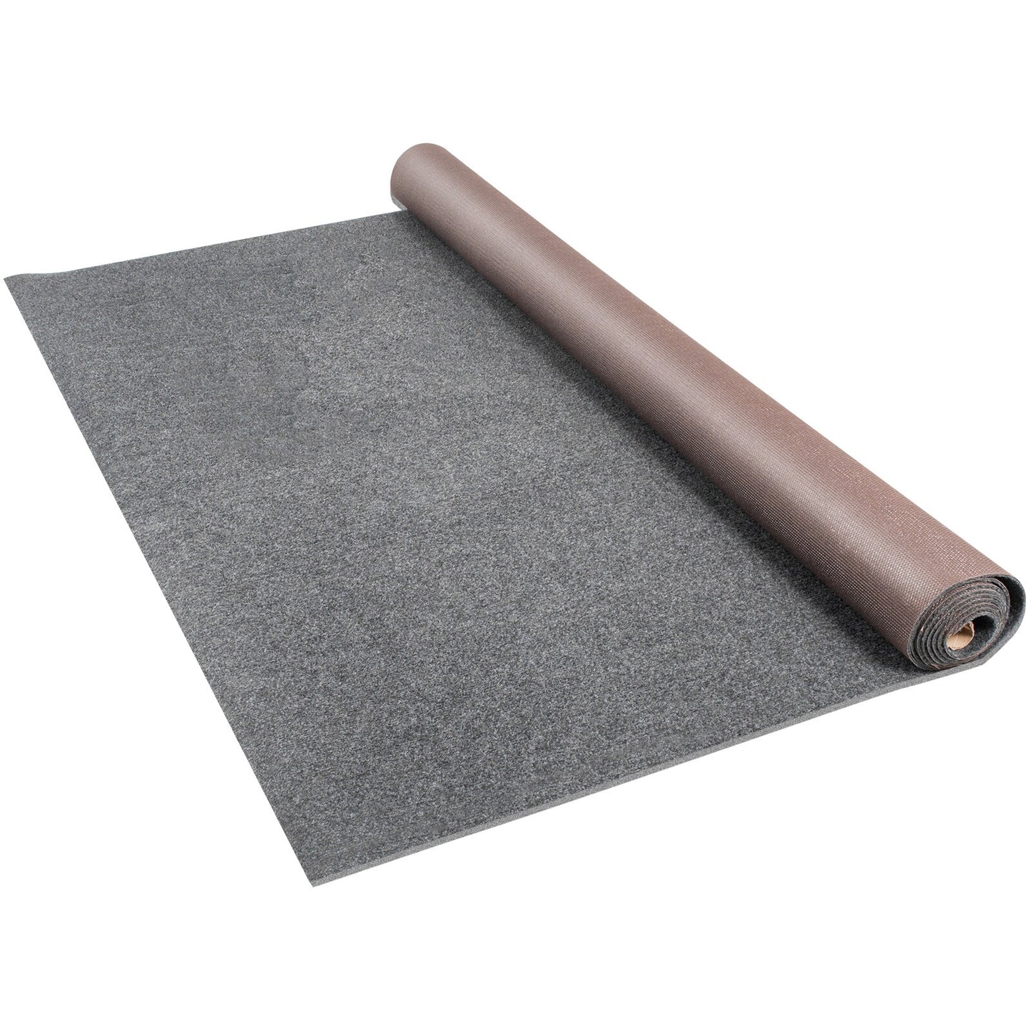 VEVOR Gray 20.5-oz sq yard Polyester Plush Indoor or Outdoor Carpet