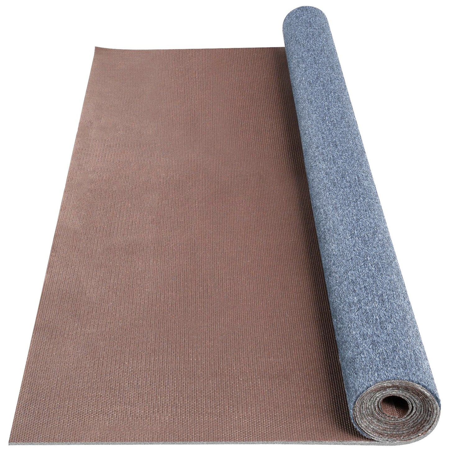 VEVOR Gray 45.64-oz sq yard Polyester Plush Indoor or Outdoor Carpet