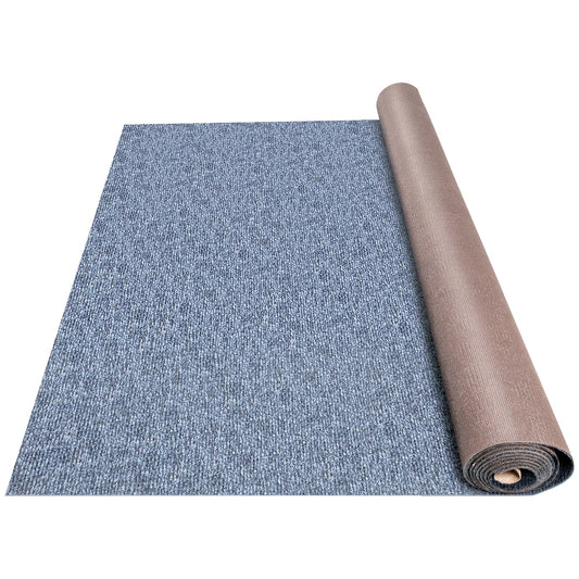 VEVOR Gray 45.64-oz sq yard Polyester Plush Indoor or Outdoor Carpet