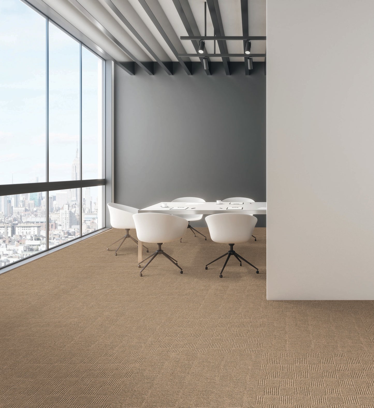 Style Selections Framework 24-in x 24-in Chestnut Brown Commercial/Residential Peel and Stick Indoor or Outdoor Carpet Tile (60-sq ft)