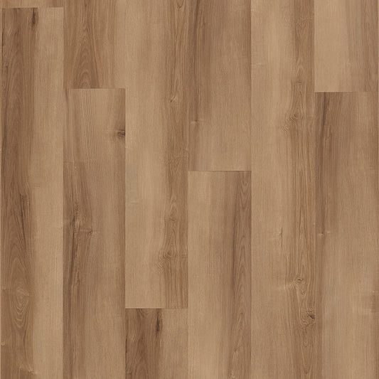 STAINMASTER Vernon Hickory Brown 12-mil x 7-3/32-in W x 47-in L Waterproof Interlocking Luxury Vinyl Plank Flooring (17.33-sq ft/ Carton)