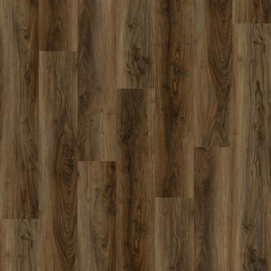 STAINMASTER Highland Walnut Brown 12-mil x 7-in W x 48-in L Waterproof Interlocking Luxury Vinyl Plank Flooring (18.78-sq ft/ Carton)