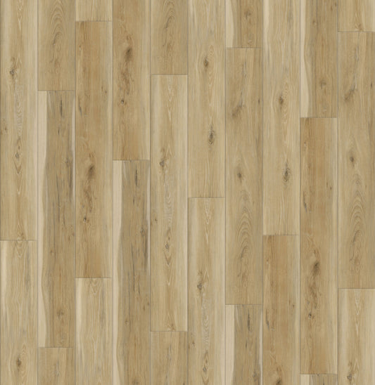 Style Selections Natural Hickory Brown 20-mil x 7-in W x 48-in L Waterproof Interlocking Luxury Vinyl Plank Flooring (18.62-sq ft/ Carton)