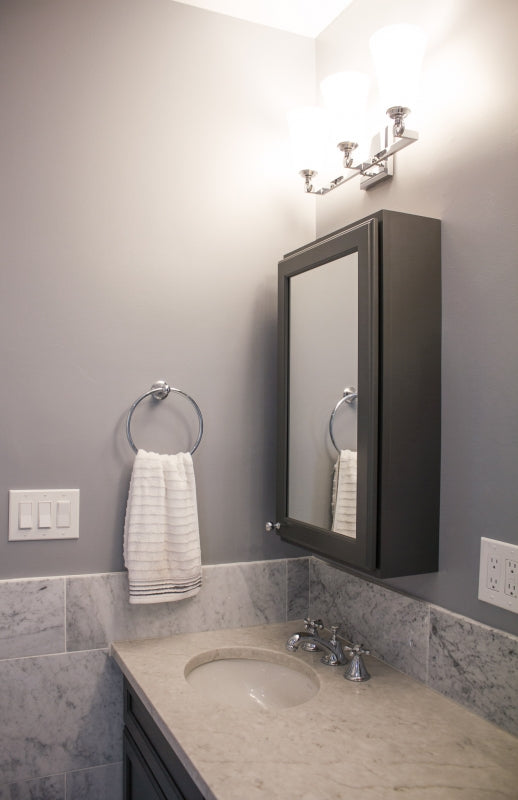 Transitional Marble Bathroom Remodel