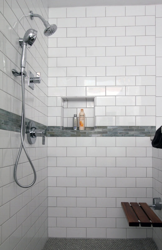 Bright White Bathroom with Soaking Tub