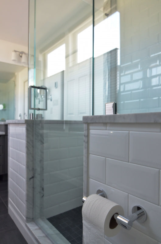Modern Marble Master Bath Retreat in Center City